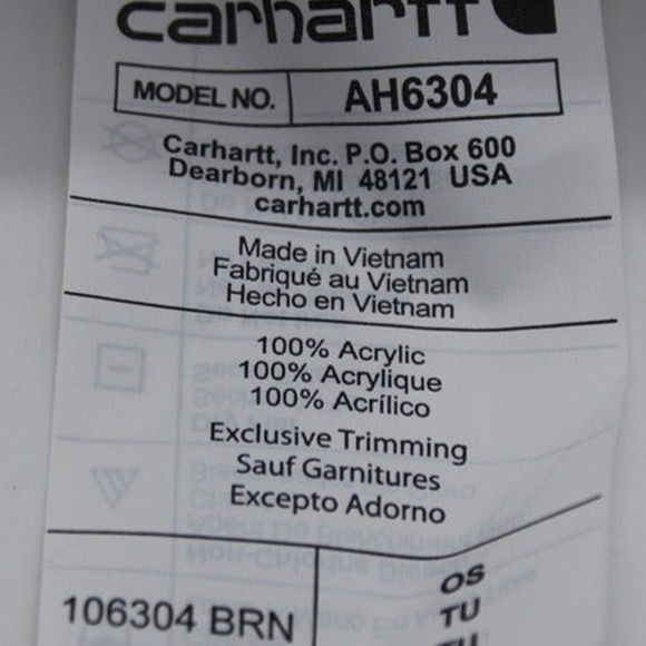 NWT! Carhartt C Beanie - BRN - Picture 6 of 7